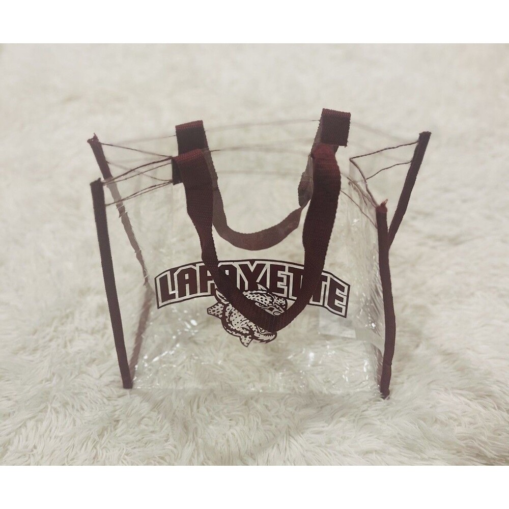 Lafayette College Clear Stadium Bag w/Sports Fan & Spirit Gear (Bed Party Ready) - Picture 12 of 16